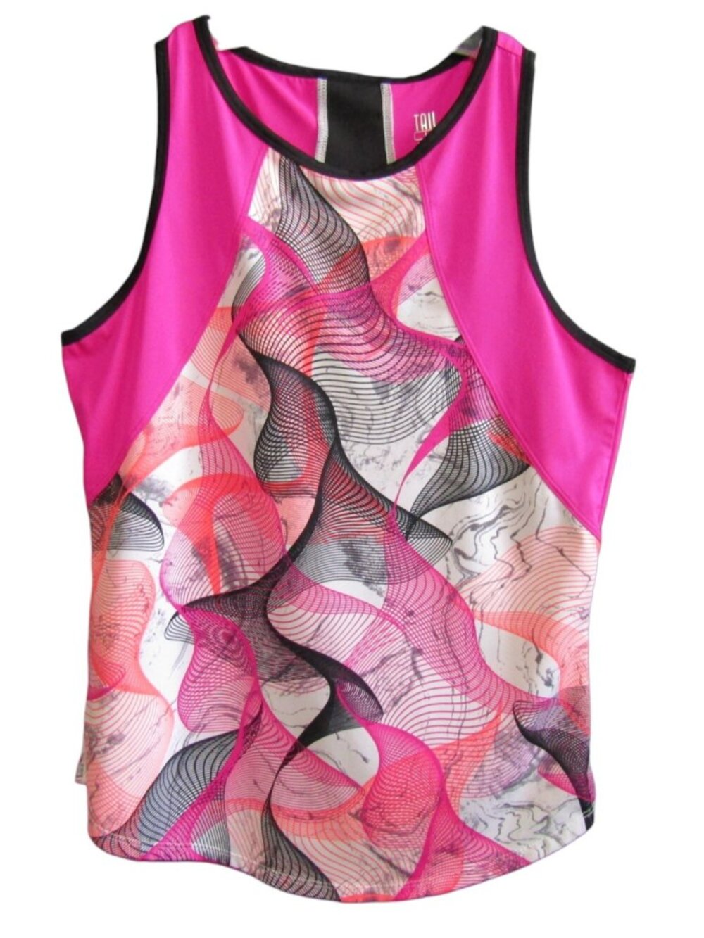 Tail Womens Large L Golf Tank Top Hot Pink Graphic Abstract Tennis Pickleball